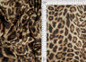 Animal Print Stretch Knit Fabric Brown