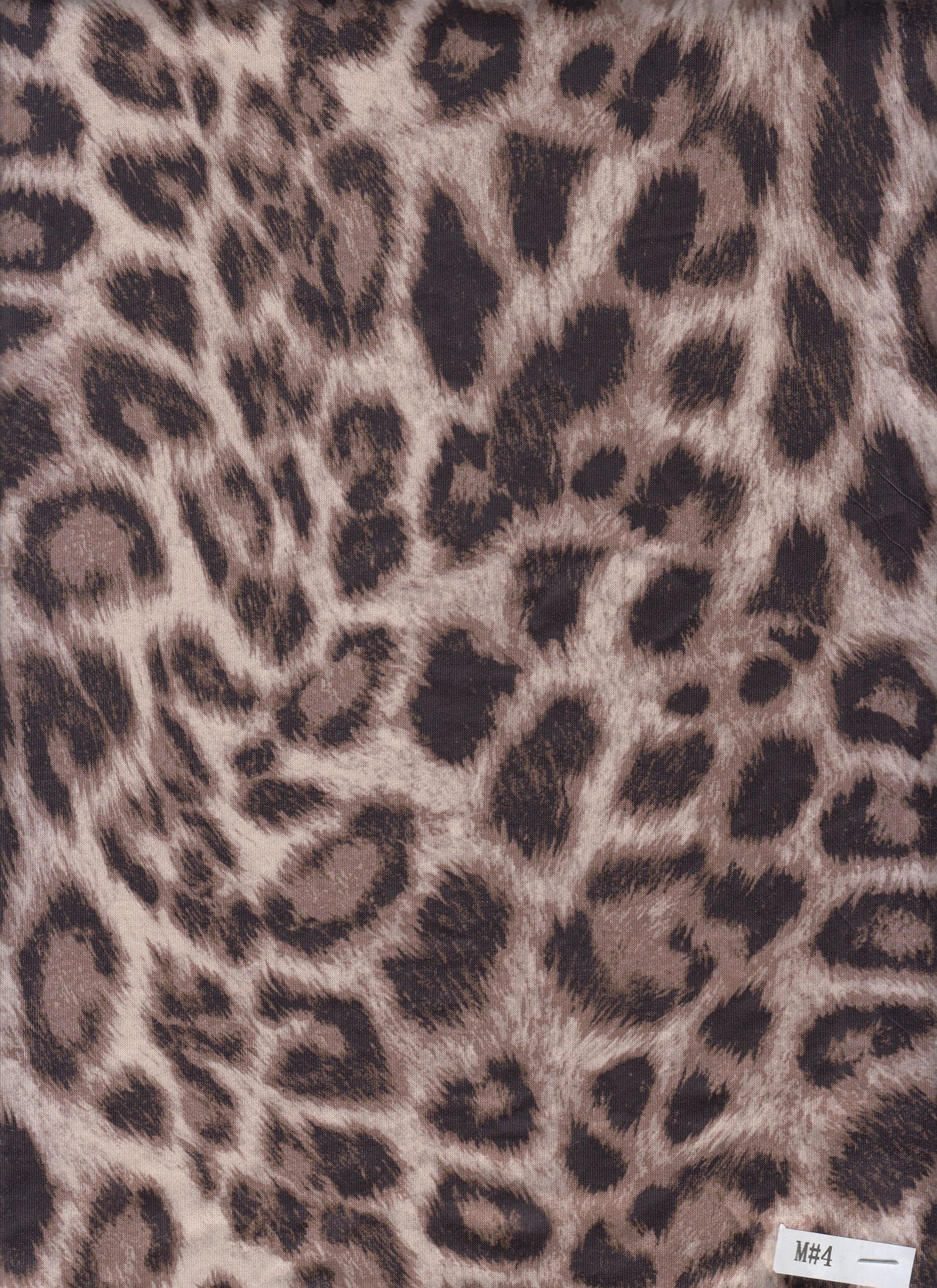 Animal Print Stretch Knit Fabric Brown