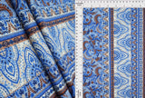 1 Yard Boho Print DTY Brushed Knit Fabric Soft Stretch Polyester Spandex 58 Inch Wide