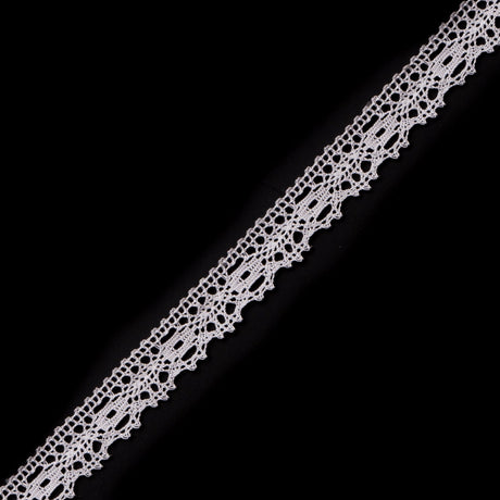 0.5" White Crochet Trim