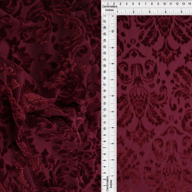 Velvet Damask Knit Fabric 55" Wide