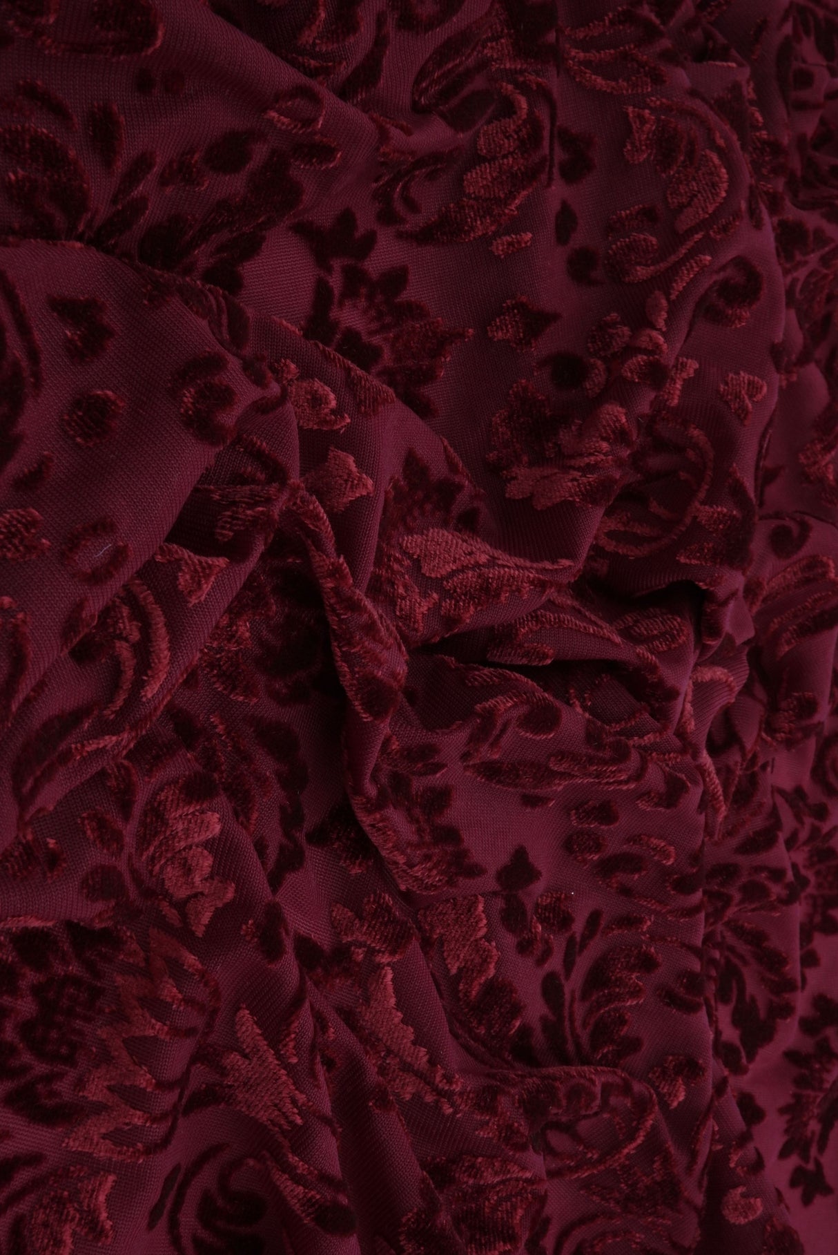 Velvet Damask Knit Fabric