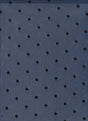 Polka Dot Flocking Mesh Fabric Navy