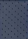 Polka Dot Flocking Mesh Fabric Navy