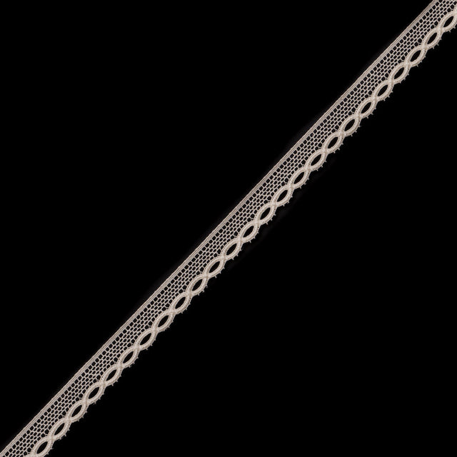 European Beige Eyelet Crochet Trimming - 0.5"