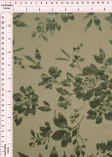 Floral Velvet Burnout Stretch Knit