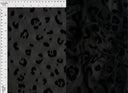 1 Yard Leopard Flocking Mesh Fabric, 56/57'' Wide Polyester Spandex Blend