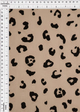 1 Yard Leopard Flocking Mesh Fabric, 56/57? Wide Polyester Spandex Blend