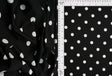 Polka Dot DTY Knit Fabric Black
