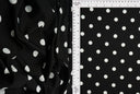 Polka Dot DTY Knit Fabric Black
