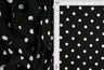 Polka Dot DTY Knit Fabric Black