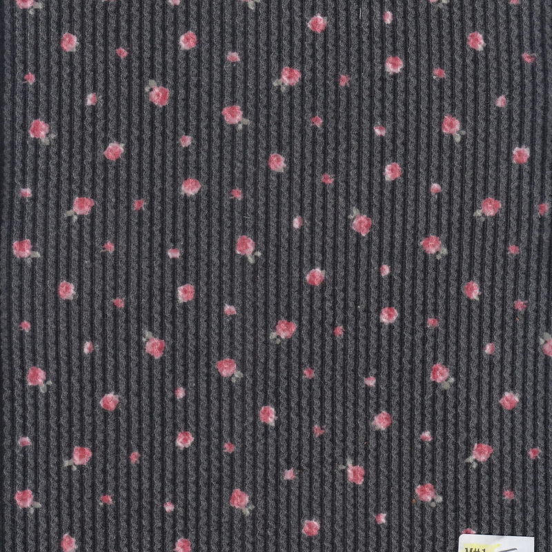1 Yard 56/57" Double Knit Cozy Ditsy Print Fabric Poly Rayon Spandex Blend 230 GSM