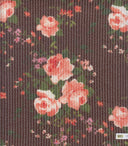 1 yarda de tela doble de punto floral acogedora, mezcla elástica de poliéster, rayón y spandex, ancho 56/57 pulgadas