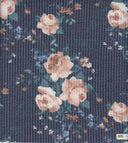 1 yarda de tela doble de punto floral acogedora, mezcla elástica de poliéster, rayón y spandex, ancho 56/57 pulgadas