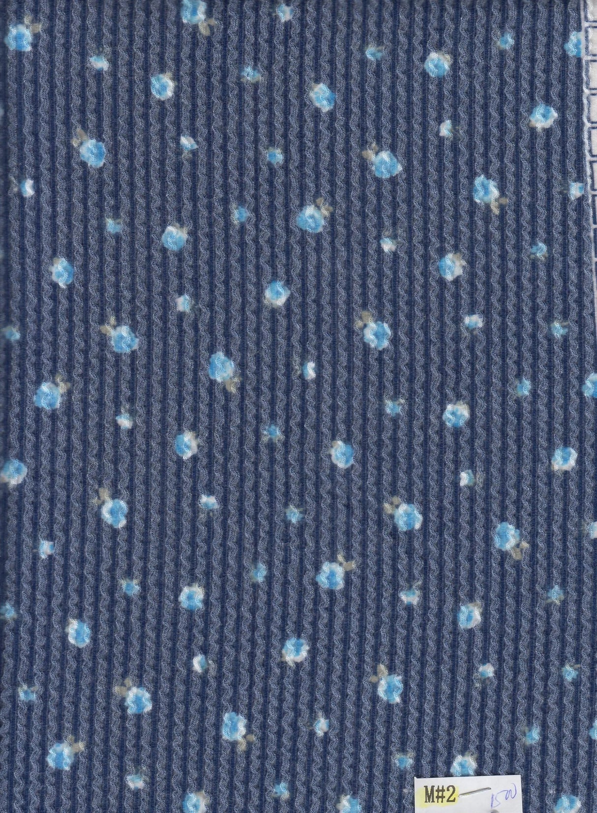 1 Yard Ditsy Floral Double Knit Fabric Cozy Stretch Poly Rayon Spandex 56 Inch Wide