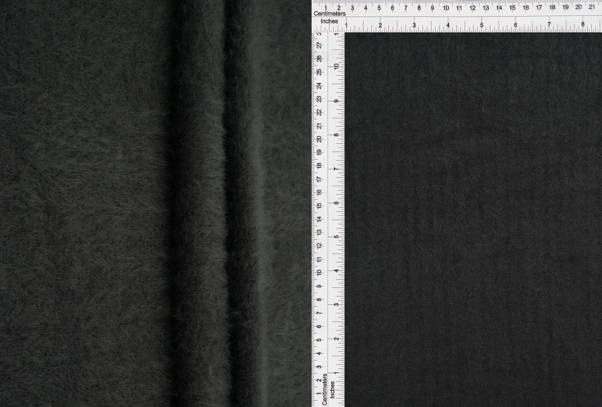 Feather Yarn Rib Knit Fabric