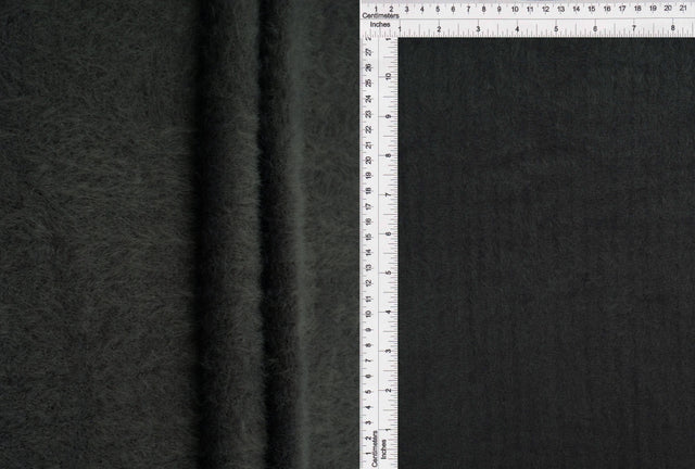 Feather Yarn Rib Knit Fabric
