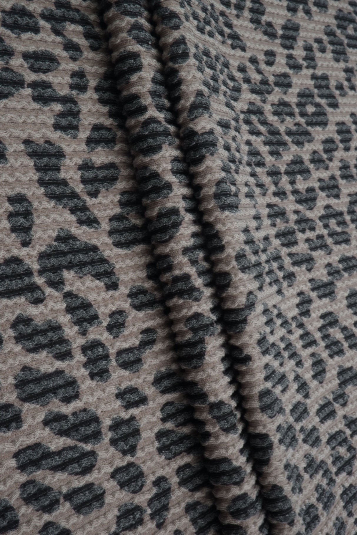 Animal Print Jacquard Double Knit Fabric