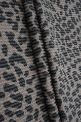 Animal Print Jacquard Double Knit Fabric