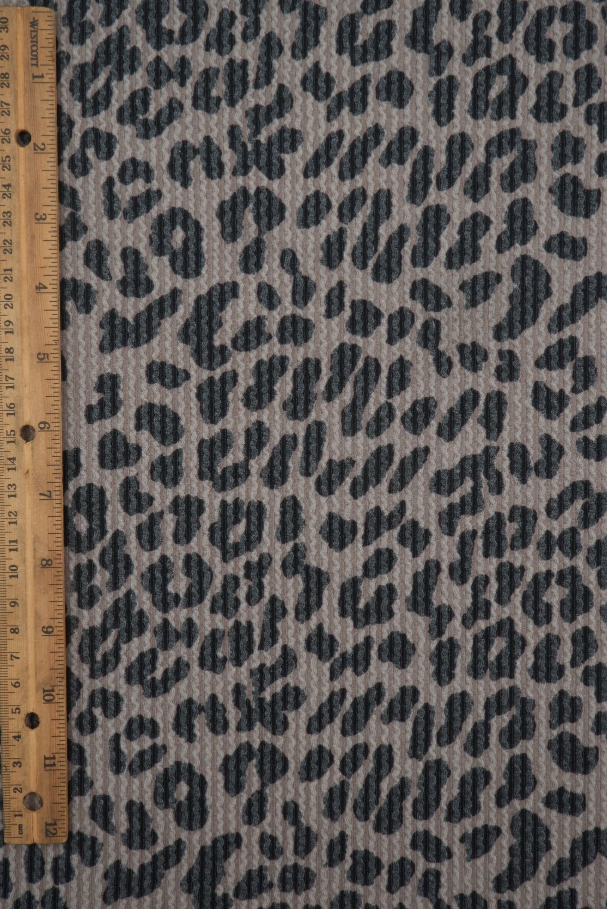 Animal Print Jacquard Double Knit Fabric