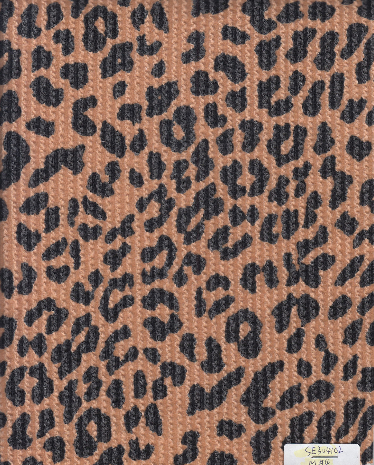 Animal Print Jacquard Double Knit Fabric