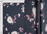 Floral Jacquard Double Knit Fabric