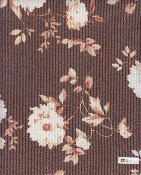 Floral Jacquard Double Knit Fabric