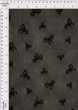Bow Flocking Mesh Fabric