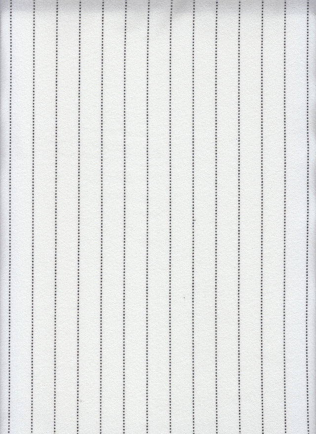 Pinstripe Techno Crepe Stretch Knit Fabric
