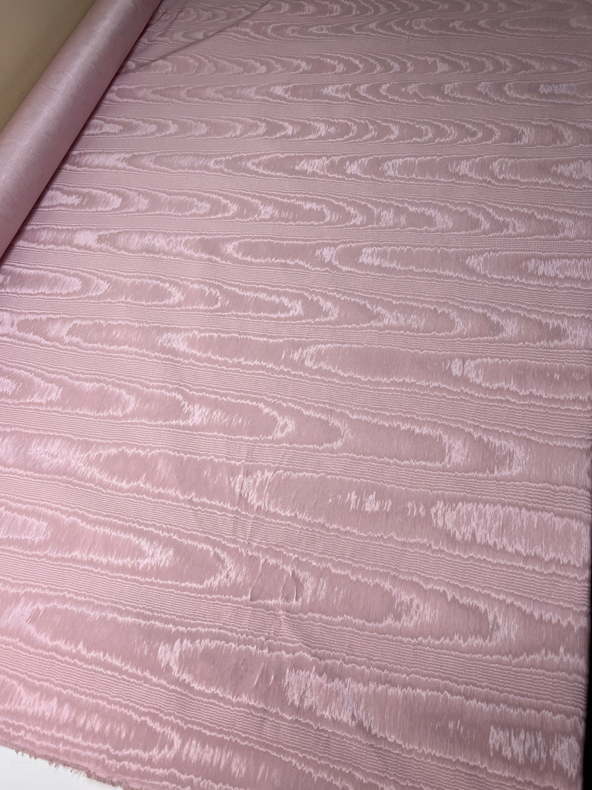Pink Cotton Moiré Fabric