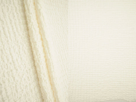 Waffle Crepe Woven Fabric, Stretch Textured Home Decor Material 58/59" Wide