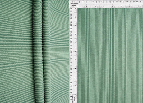1 Yard Variegated Jacquard Rib Fabric 52/54 Inch Wide Polyester Rayon Spandex Blend