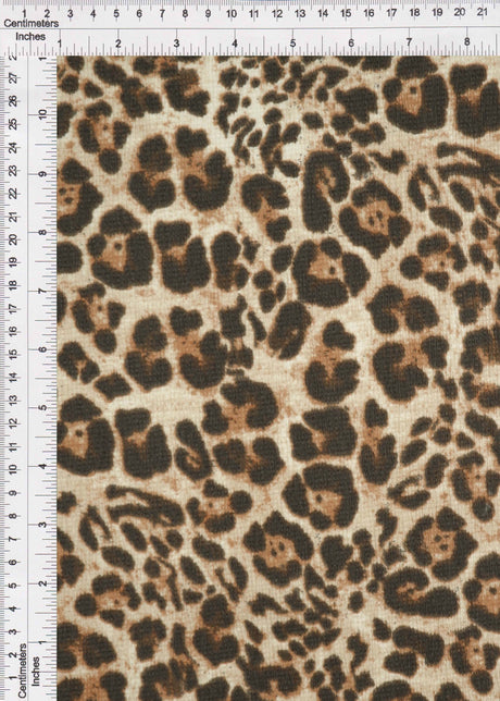 Animal Print Ripple Jersey Fabric