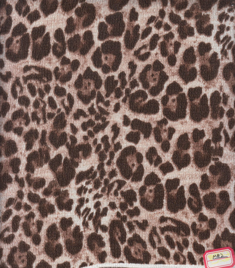 Animal Print Ripple Jersey Fabric