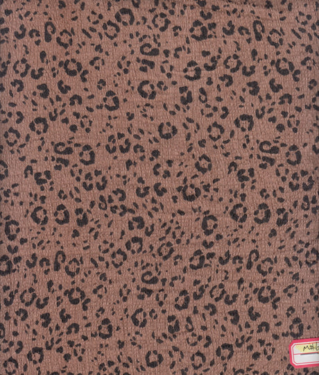 Leopard Print Ripple Jersey Fabric