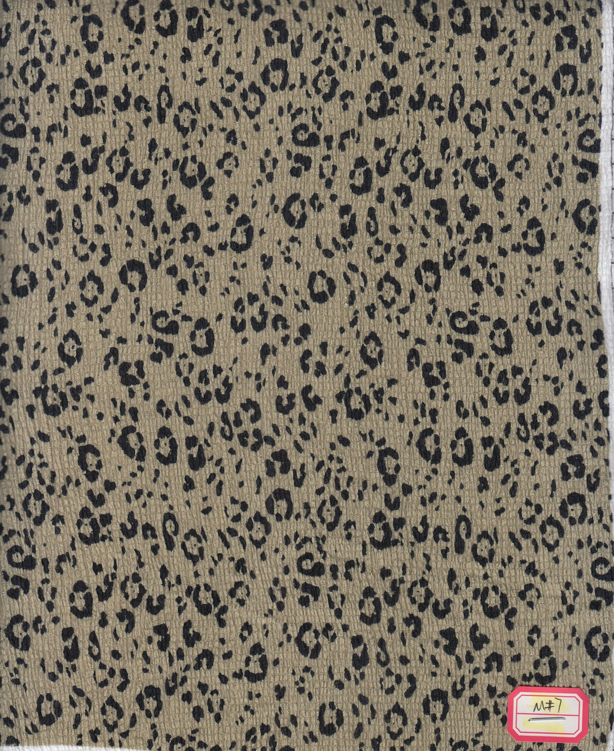Leopard Print Ripple Jersey Fabric