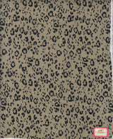 Leopard Print Ripple Jersey Fabric