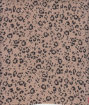1 Yard Ella Ripple Jersey Leopard Print Fabric, 58'' Wide Polyester Spandex Blend