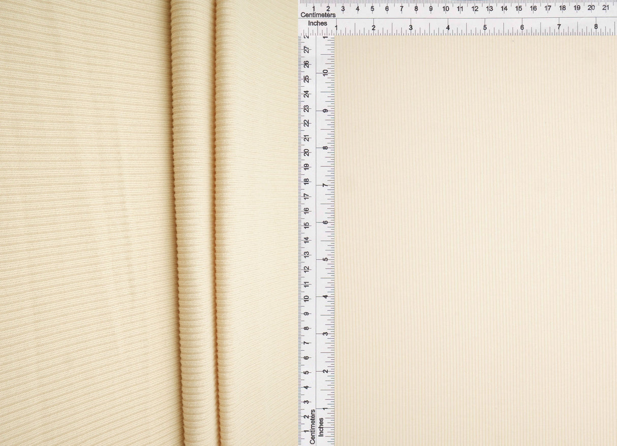 Rib Solid Stretch Knit Fabric