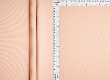 Rib Solid Stretch Knit Fabric