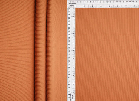Rib Solid Stretch Knit Fabric
