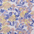 Lavender and Yellow Novelty Floral Embroidered Mesh