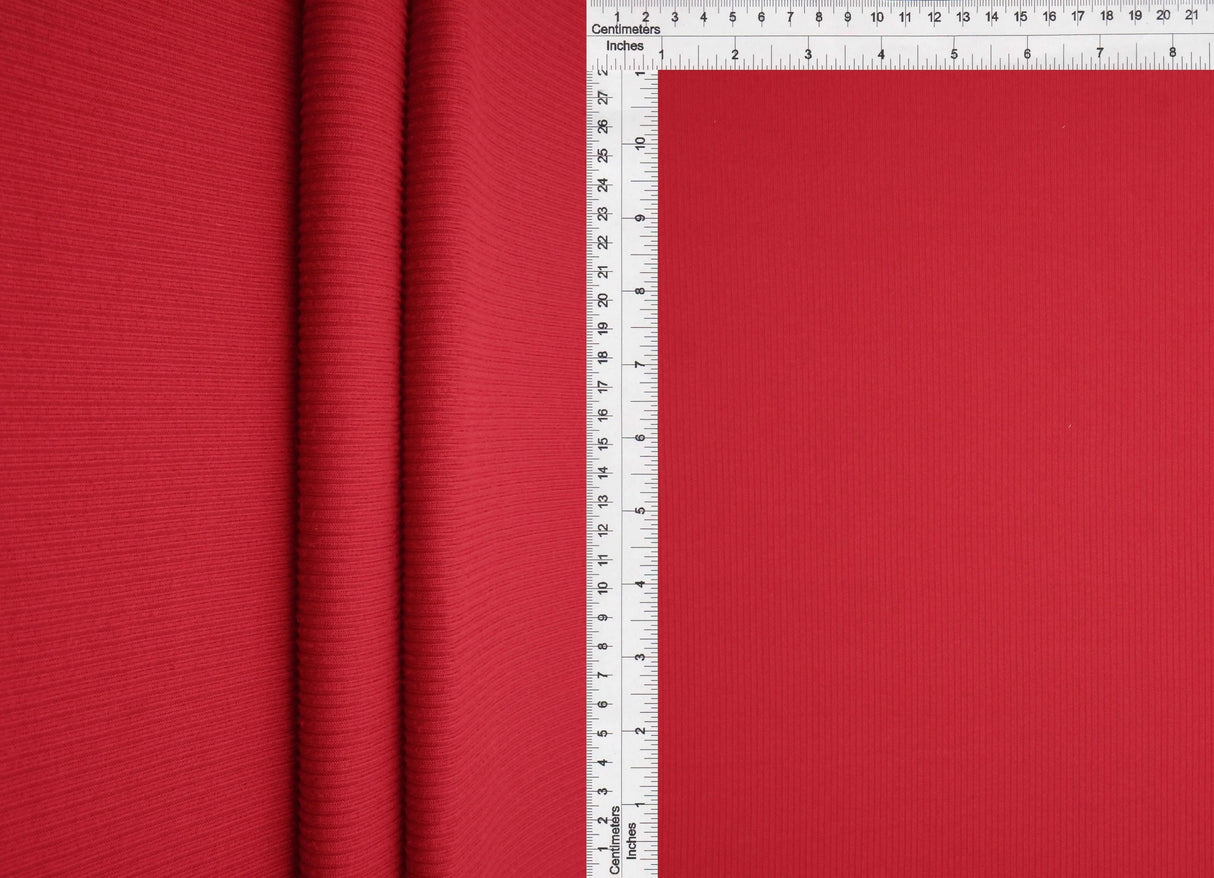 1 Yard 2x1 Yummy Rib Solid Knit Fabric 170 GSM, 58/60? Wide Polyester Spandex Blend
