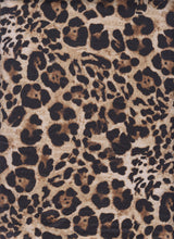 Leopard Print Stretch Knit Fabric