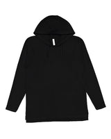 LAT Men's Fine Jersey Hooded Long Sleeve Raglan T-Shirt