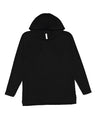LAT Men's Fine Jersey Hooded Long Sleeve Raglan T-Shirt
