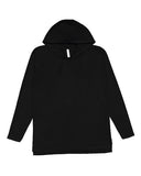 LAT® Men's Fine Jersey Hooded Long Sleeve Raglan T-Shirt
