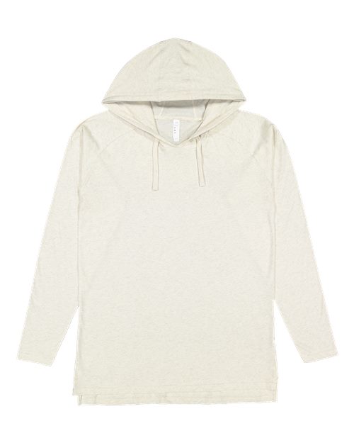 LAT Men's Fine Jersey Hooded Long Sleeve Raglan T-Shirt