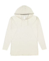 LAT Men's Fine Jersey Hooded Long Sleeve Raglan T-Shirt