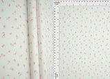 1 Yard Cotton Feel Ditsy Print Rib Knit Fabric 2x2 Rib Soft Stretch Polyester Spandex 58 Inch Wide